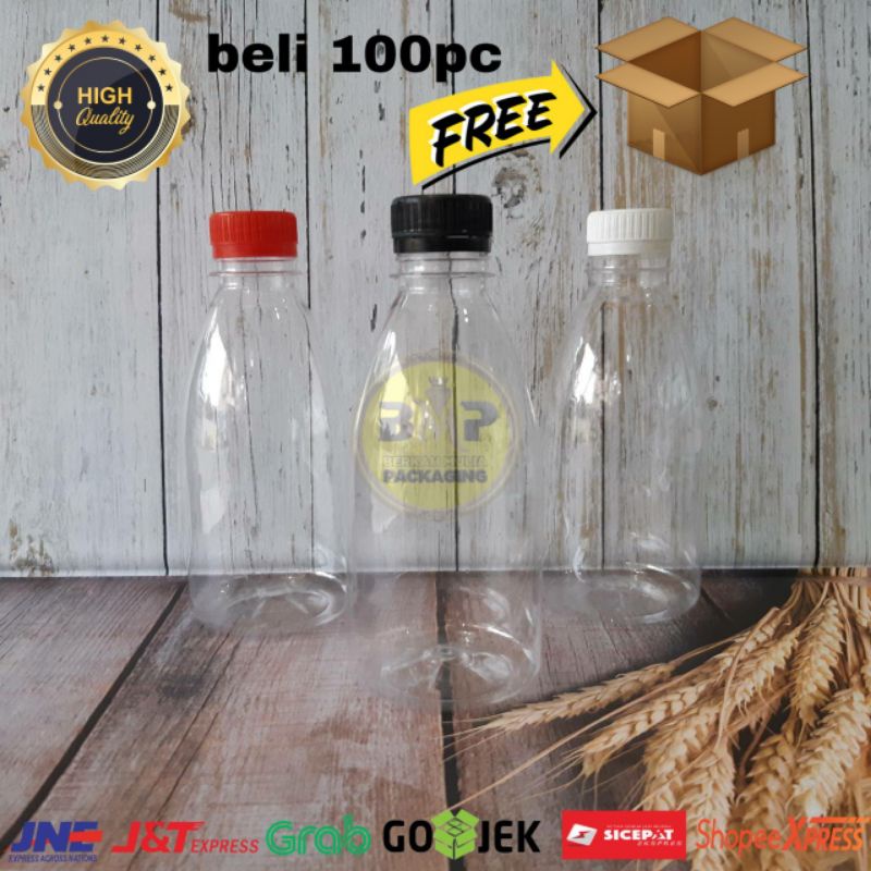 Botol Plastik 350ml Botol cantik 350ml / Botol Valencia 350ml Botol Jelly 350ml