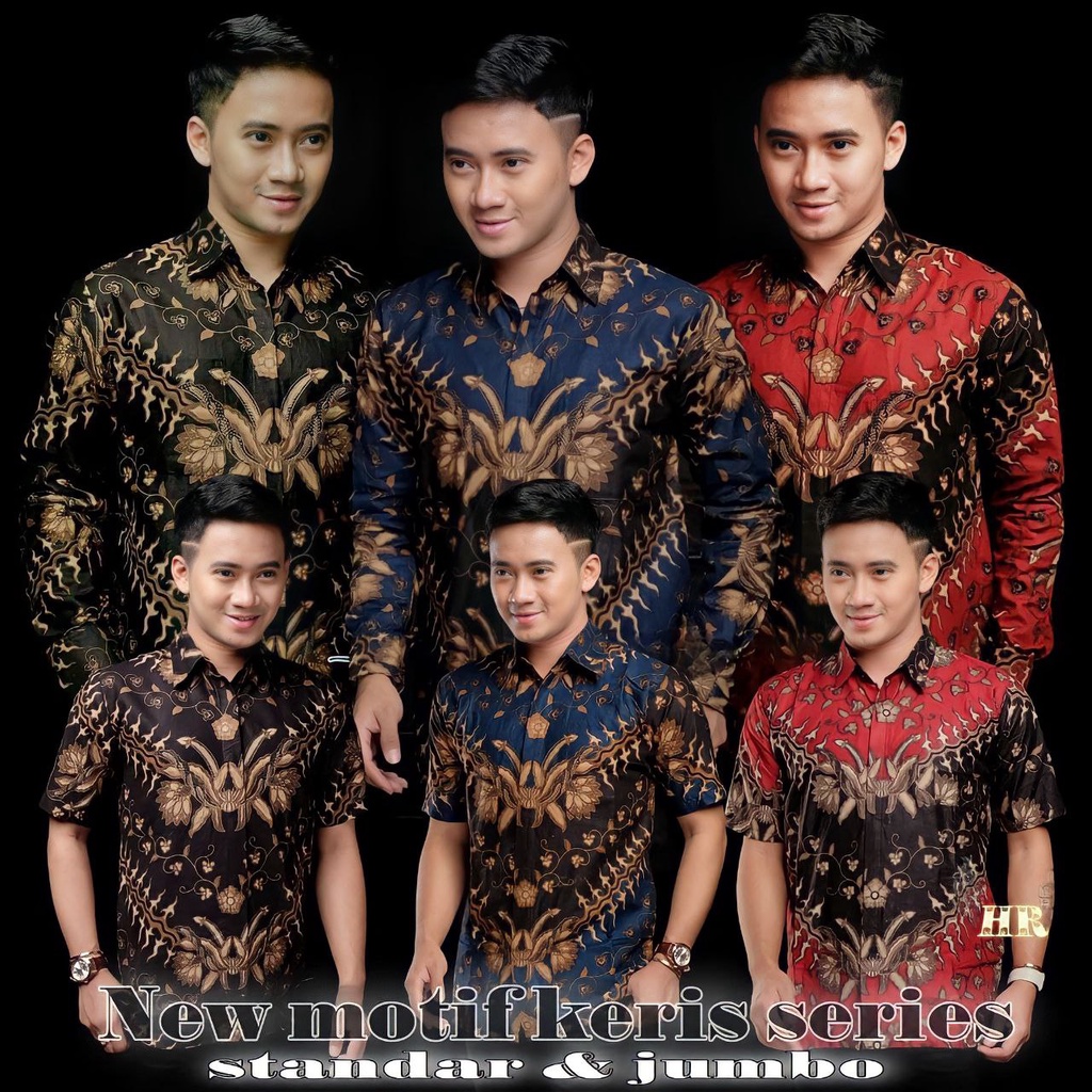 Kemeja batik pria lengan panjang-Batik pria lengan pendek-Batik pria modern-motif keris series-kemeja batik pria jumbo-batik pria lengan pendek jumbo-Batik couple exclusive