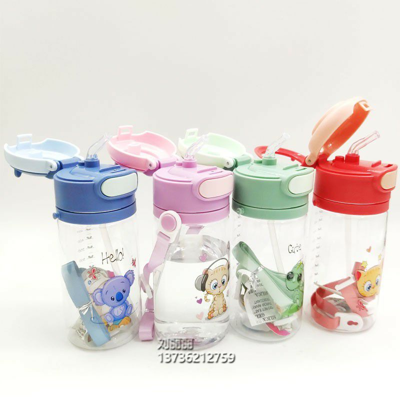 Botol Minum seliya Anak Karakter Sport Dilengkapi Sedotan 550 ML BPA FREE