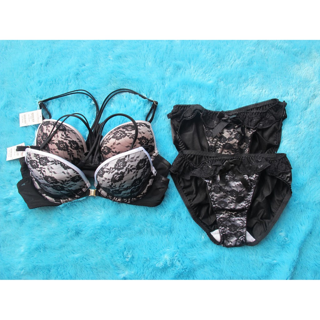 BRA SET AIMER FEEL BY SOCKKOBE JAPAN SIZE 32A (A70) 32B (B70) 32C (C70) 34B (B75) 34C (C75) PANTY / 