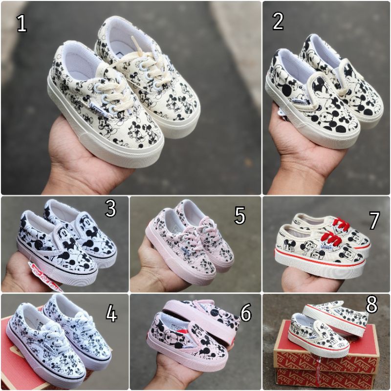 Sepatu anak era disney micky mouse sepatu anak laki laki dan perempuan