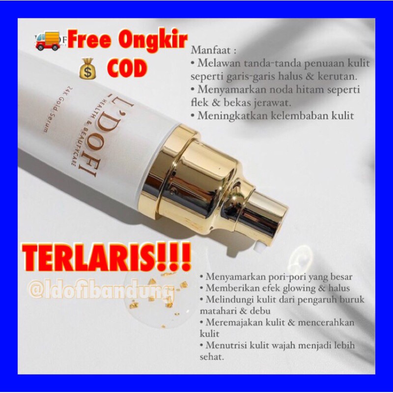 24K GOLD SERUM LDOFI L’DOFI Wajah Glowing Lifting Whitening Acne