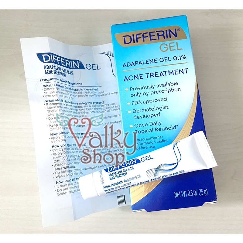 FULL SIZE - Differin Adapalene Gel 0.1% Acne Treatment 0.5 oz 15 gr 45gr 1.6 oz 45 gr 45gr - Obat Je