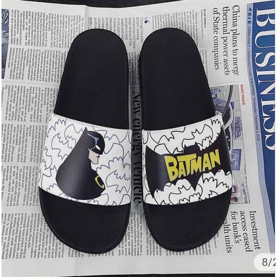 SANDAL PRIA WANITA KARAKTER KARTUN BATMAN