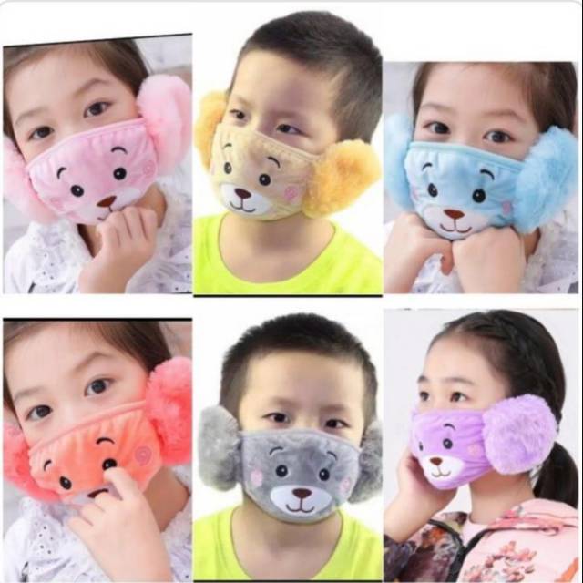 Masker anak boneka