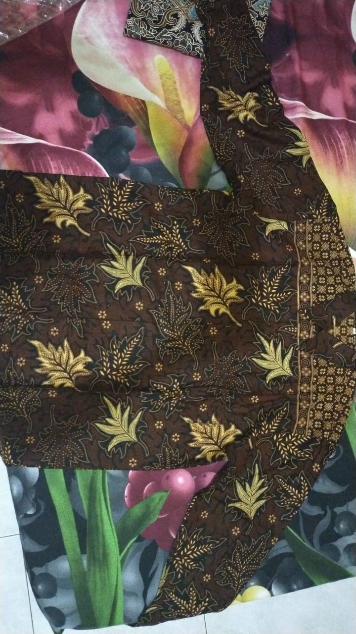 Bswart Batik Hrb026 Kenongo Hem Pendek Padi Pekalongan M L Xl Batik Pria Murah Modern Grosir