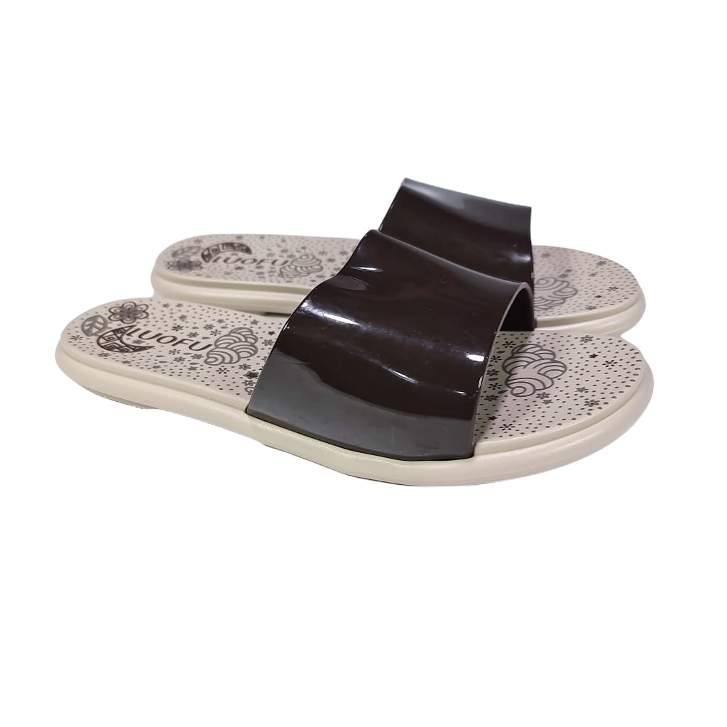 jelly sandal selop wanita luofu karet import sendal cewek F2314E33PK