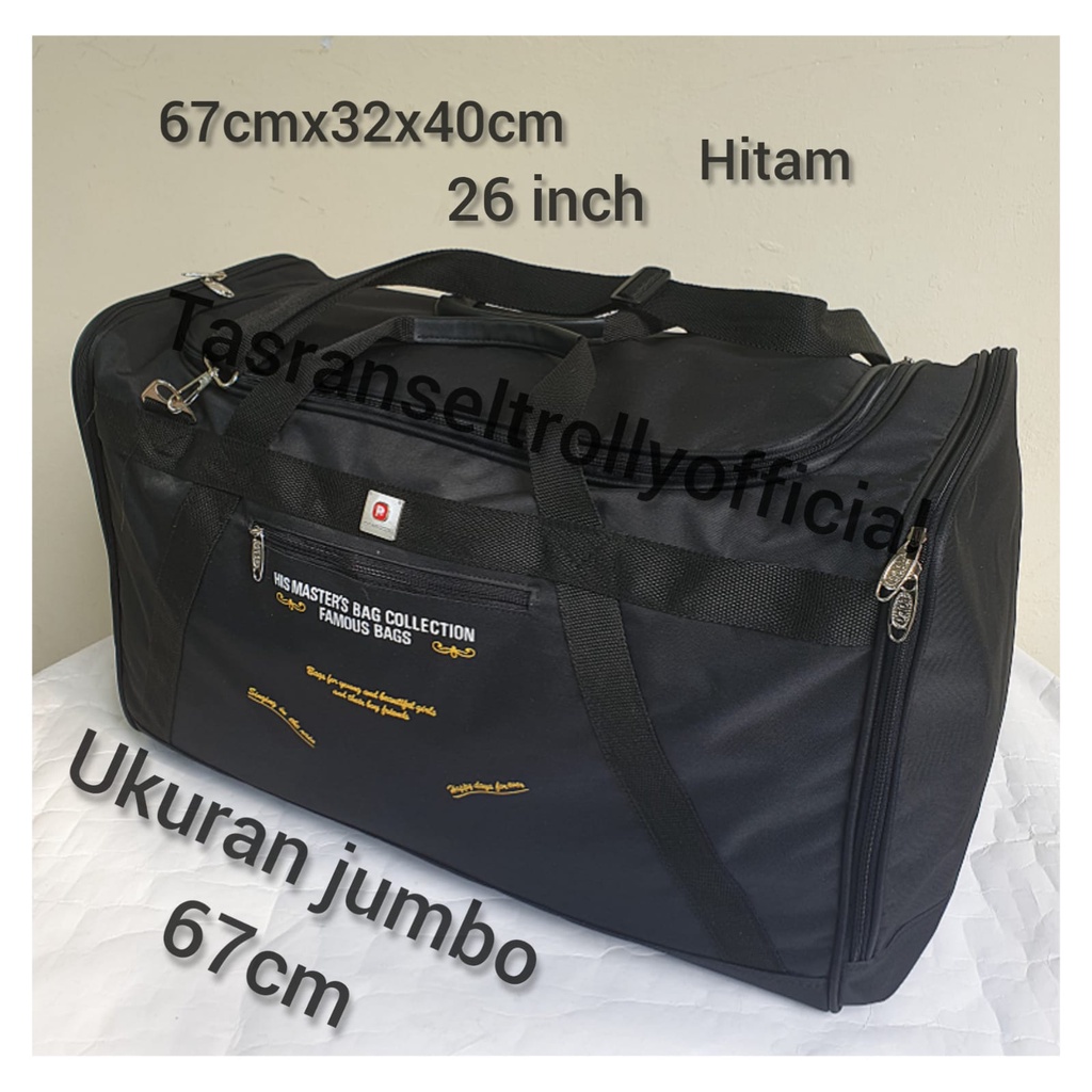 Tas Pakaian Travel Bag Polo Interclub 67cmx32x40cm ukuran Jumbo100%original.