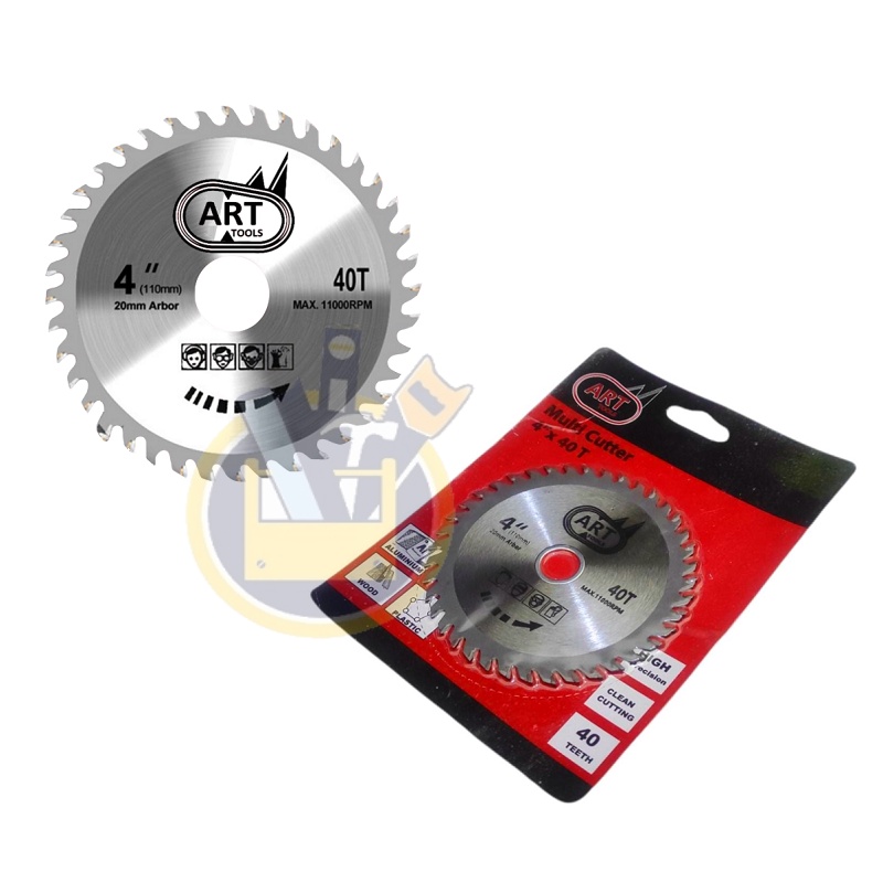 ART Multi Cutter Mata Gerinda 4 inchx40T Gergaji Pemotong Pvc Alumunium Fiber Kayu Multicutter 4&quot; Multi Cutter 4 inch x 40 T Mata Gergaji Kayu 4 Inch