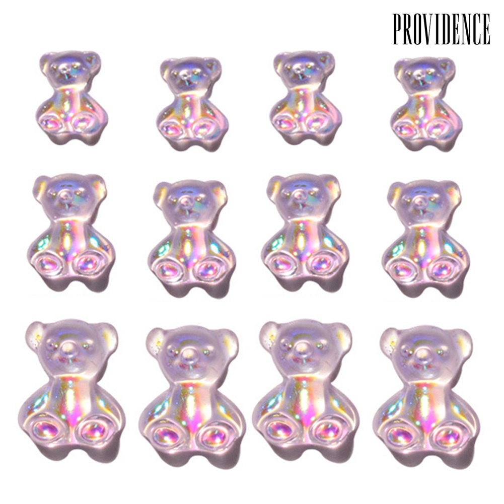 Providence 12Pcs Cute Bear 3D Nail Art Decorations Polish UV Gel DIY Manicure Ornament