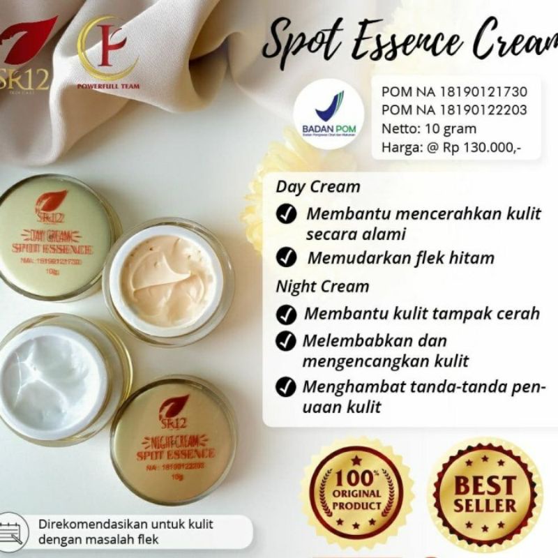 SR12 SPOT ESSENCE DAY & NIGHT CREAM HERBAL SKINCARE