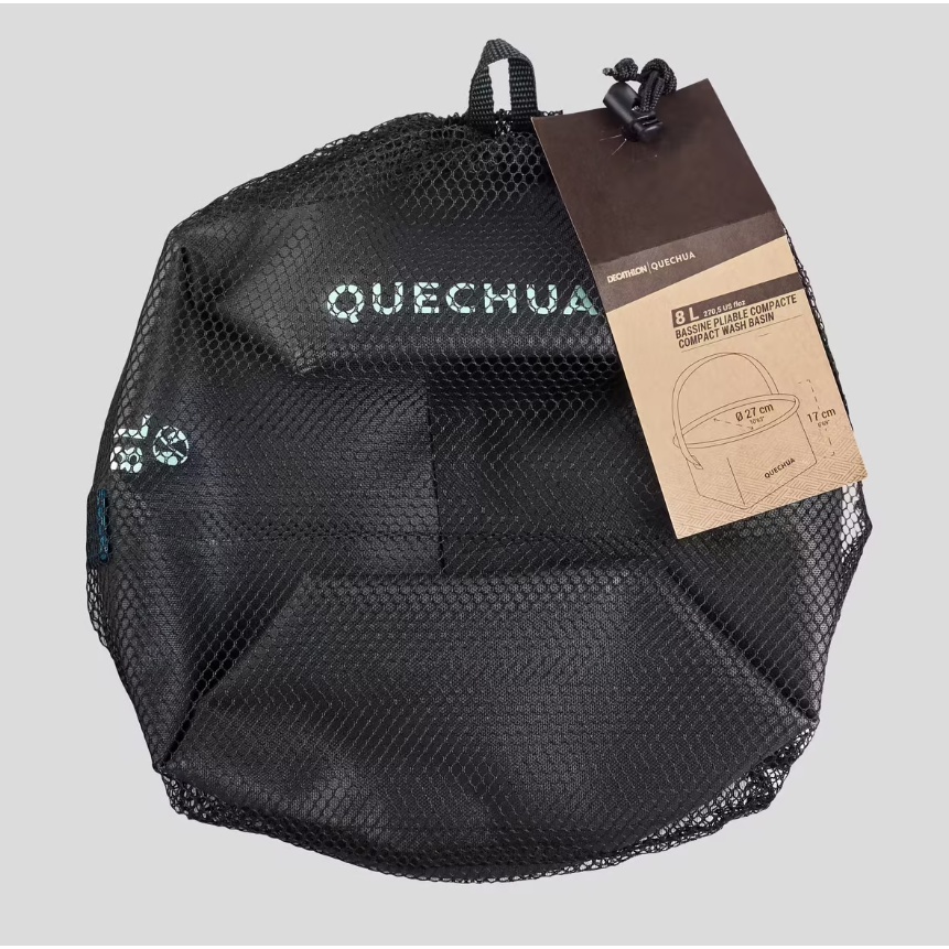 QUECHUA Mangkuk Kemah 8L Fleksibel Mudah Dilipat