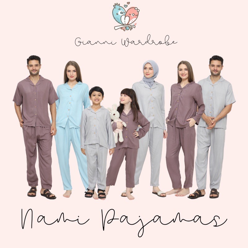 Gianni Wardrobe - Nami Pajamas - Rayon - Family Set