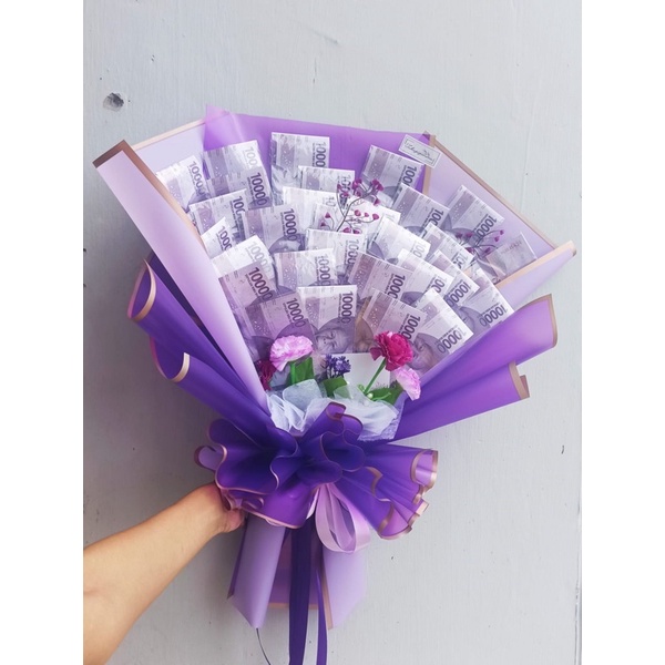 money Bouquet / Buket uang 30lembar-50lembar/ Bouquet wisuda/ Buket uang / Buket lamaran
