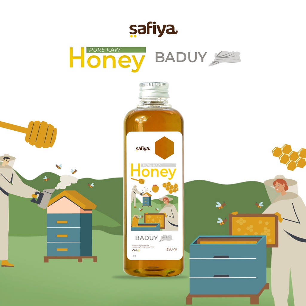 Madu Murni 350 gr Series Raw Honey Madu Asli Authentic Safiya Food