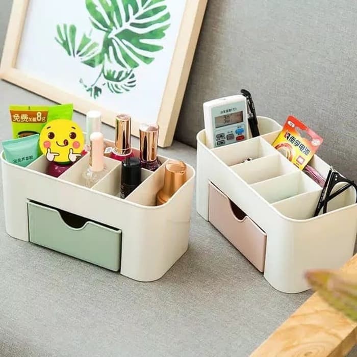 RAK ORGANIZER PERALATAN KOSMETIK dan makeup kotak serbaguna plastik