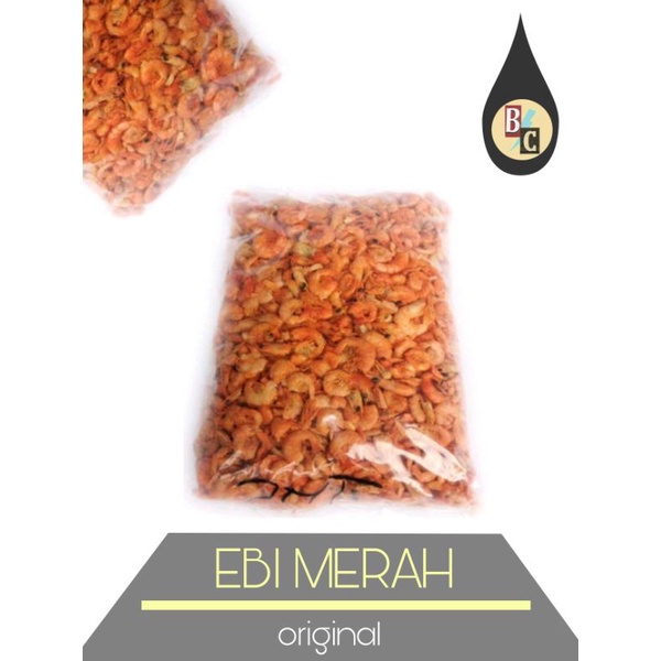 

Ebi Kulit Merah Udang Kering 1 Kg / Ada kulit , ekor dan kepala udang