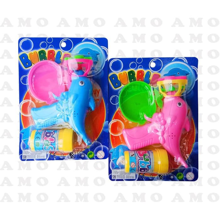 Mainan Edukasi Ibu dan Anak Di Luar Ruanga BUBBLE GUN DOLPHIN - MAINAN ANAK SABUN GELEMBUNG