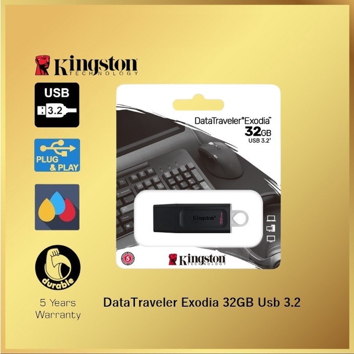 Kingston FlashDisk DataTraveler Exodia 32GB 64GB USB3.2 Flash Drive 32 GB 64 GB