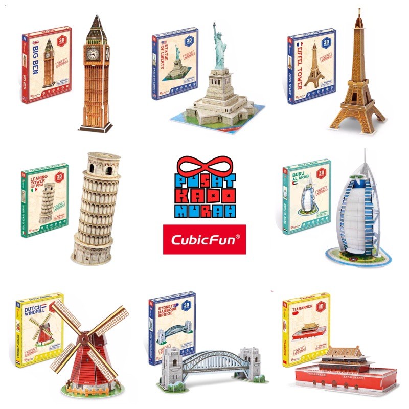 CubicFun 3D Puzzle Wonders of the World / Country Icon