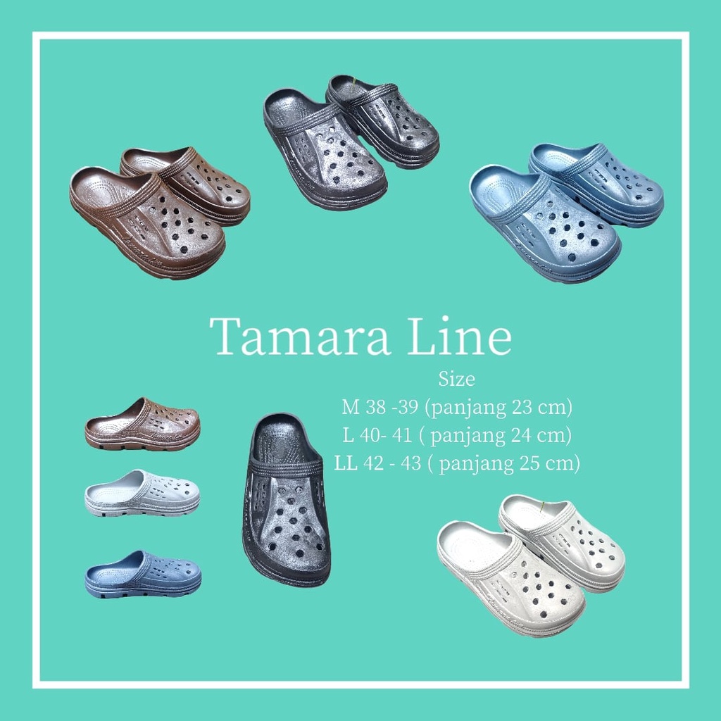 Sandal Selop Pria Tamara Line 226 – Anti Licin & Tebal | Sepatu Sandal Slip On Karet Nyaman