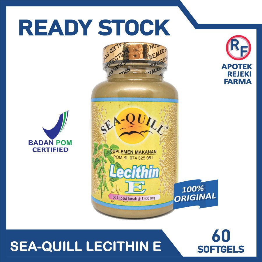 [ BPOM ] Sea-Quill Lecithin E Isi 60 Kapsul 1200 mg - SeaQuill