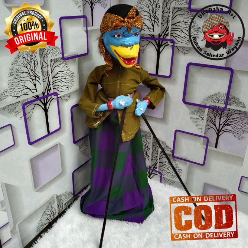 Wayang Golek Buta Ngaheot Bisa Manggut 60cm