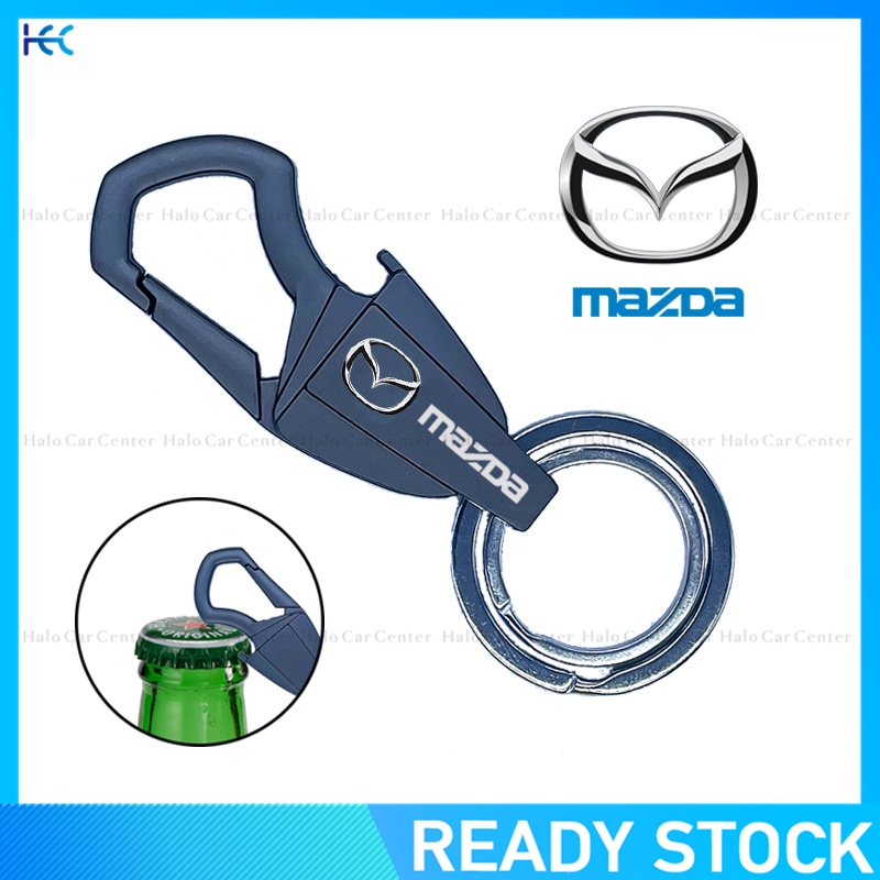 【Bottle Opener Keychain】New Creative Alloy Meta keychain with logo for Mazda