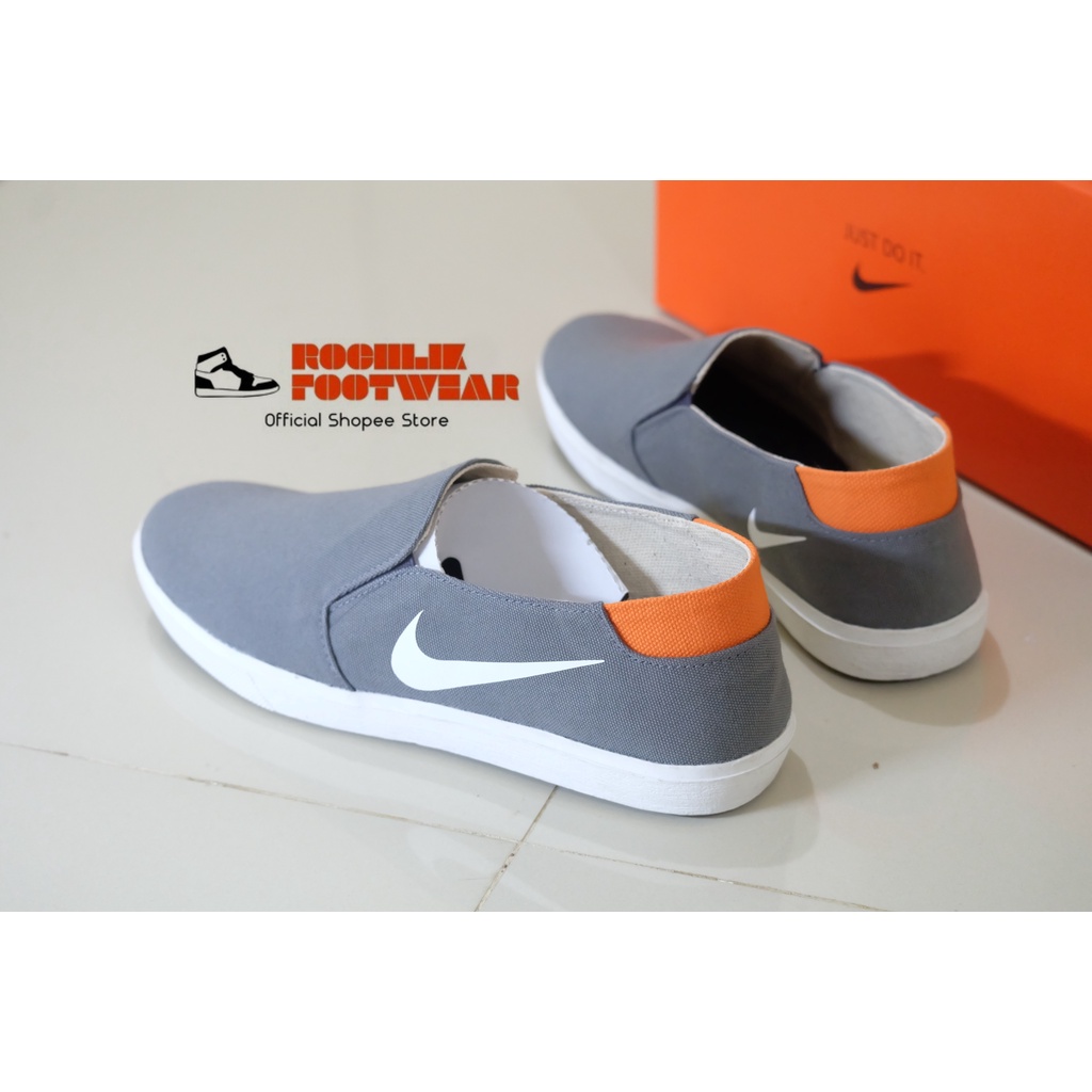 Sepatu Slip On Sneakers Nike Air max Force 1 Jordan Zoom Cortez Pria