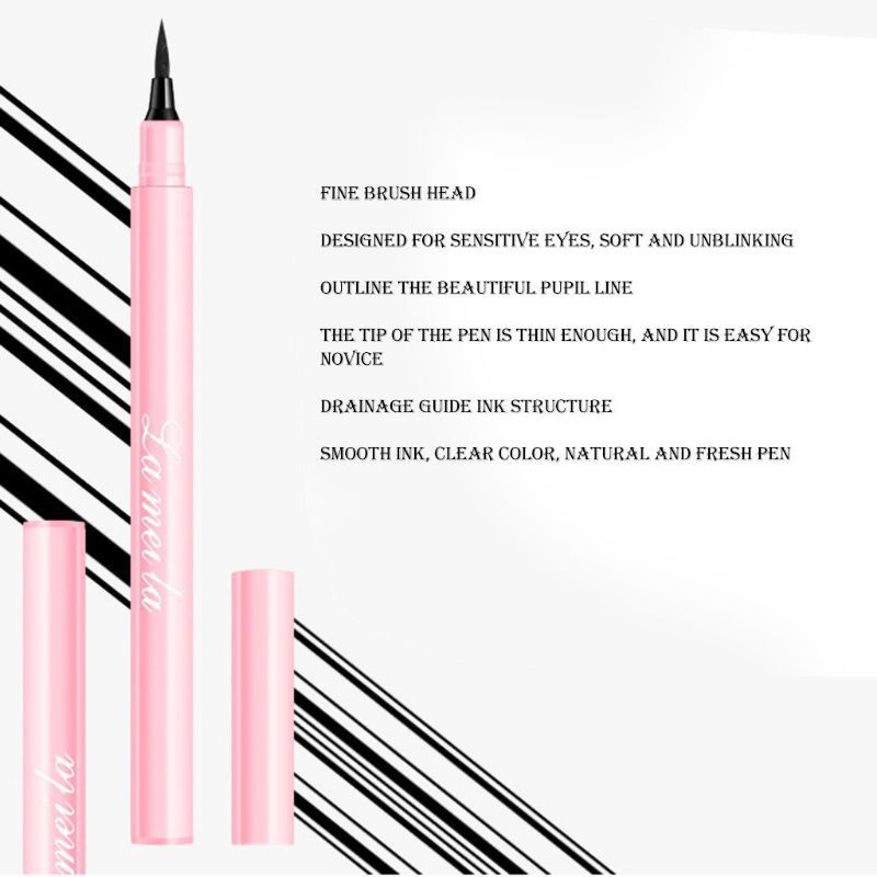 LAMEILA EYELINER PEN BLACK PINK GIRLSNEED77 KOSMETIK MATA KECANTIKAN EYE LINER PENSIL WATERPROOF