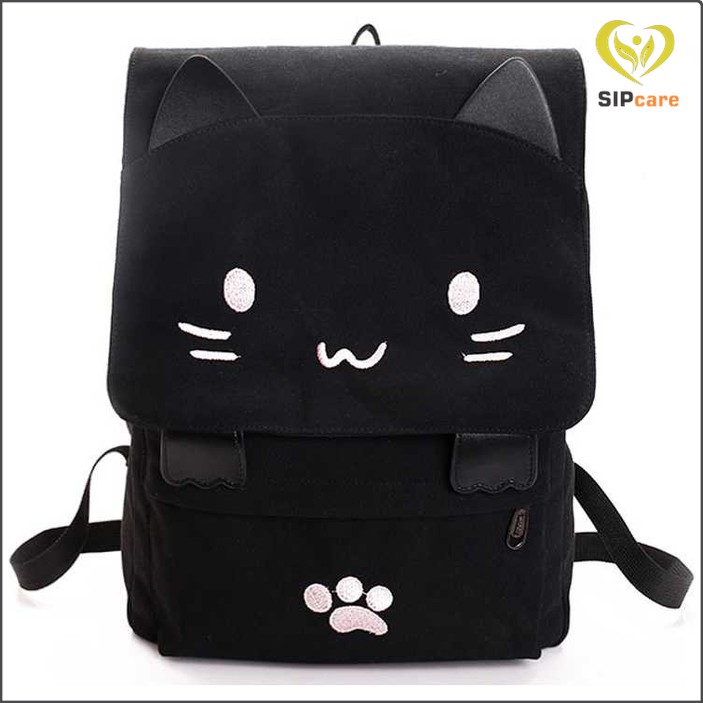 NIGEDU Tas Ransel Wanita Model Cat Cartoon - BB637