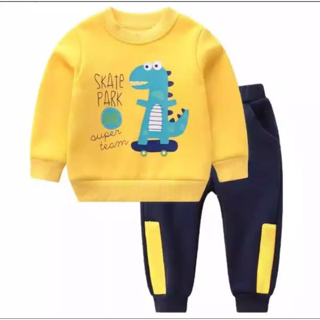 Stelan anak baby terry/stelan anak terbaru/stelan trening anak/stelan anak karakter/stelan anak