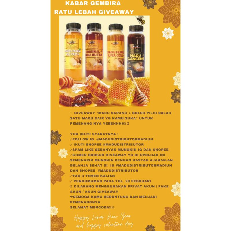 

madu giveaway