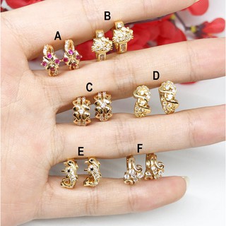 Anting Hoop Anak Bayi  Meili Meilyn Lumba Kitty Bunga Love 