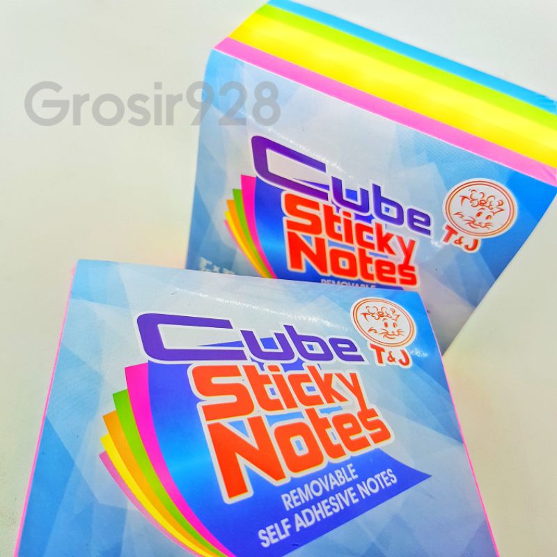 

RB Sticky Notes / Kertas Memo / Post it / Memo Tempel Cube T&J 654 Besar