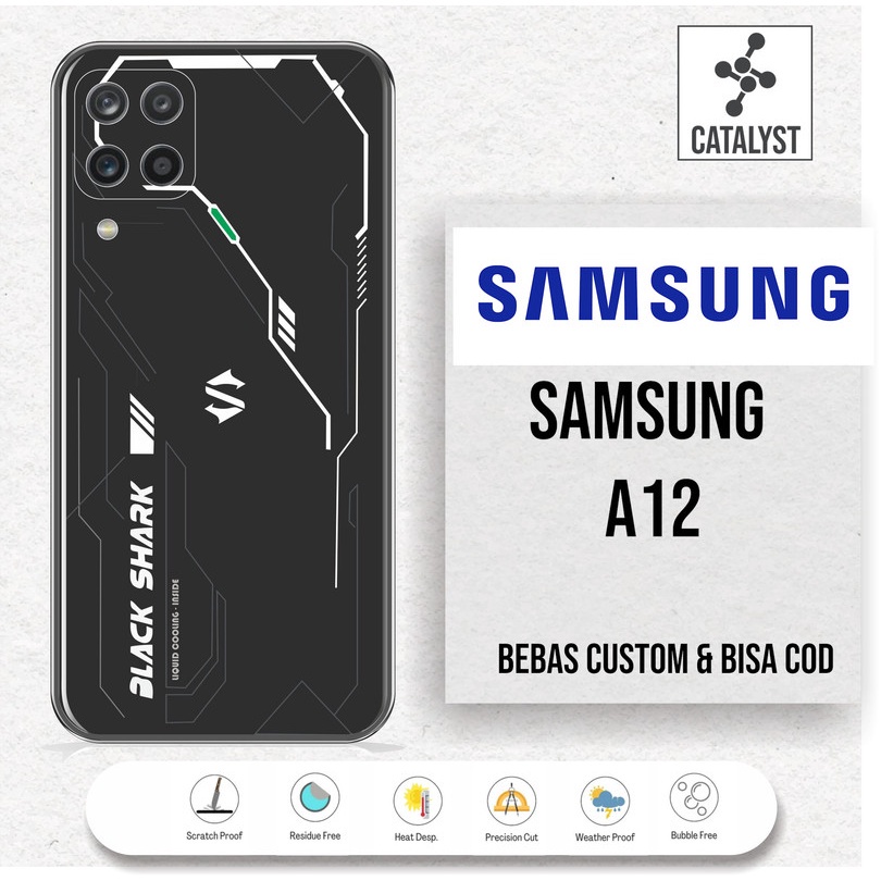 (Buy 1 Get 2) Garskin Skin SAMSUNG A12 - KODE -JKDF Bisa Custom - Sticker Case