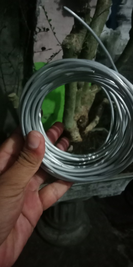 Kawat Bonsai Aluminium Putih Ecer Harga Per Meter Diameter Besar