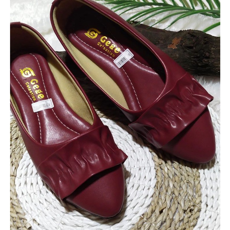 SEPATU FLAT RAMPEL ALAS KARET &quot;GEGE&quot;