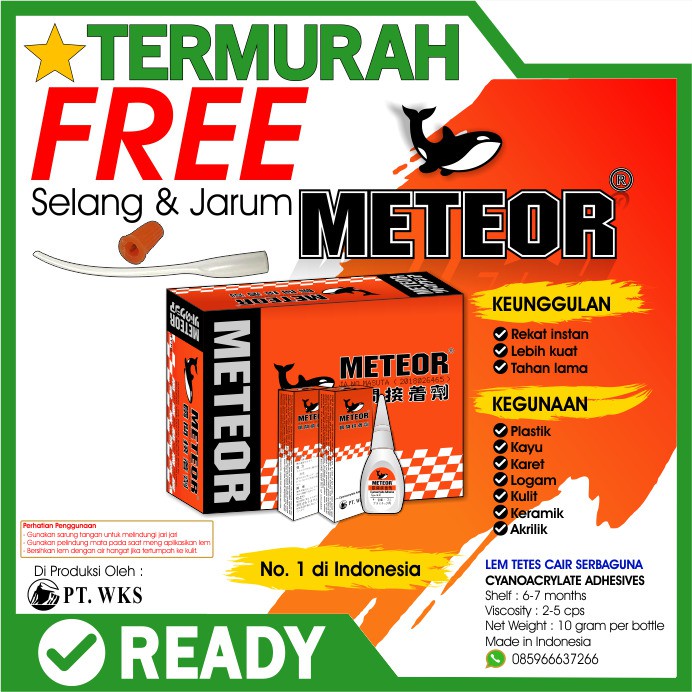 

lem korea tetes cair meteor kayu akrilik besi kulit kuat super superglue instant glue excellent