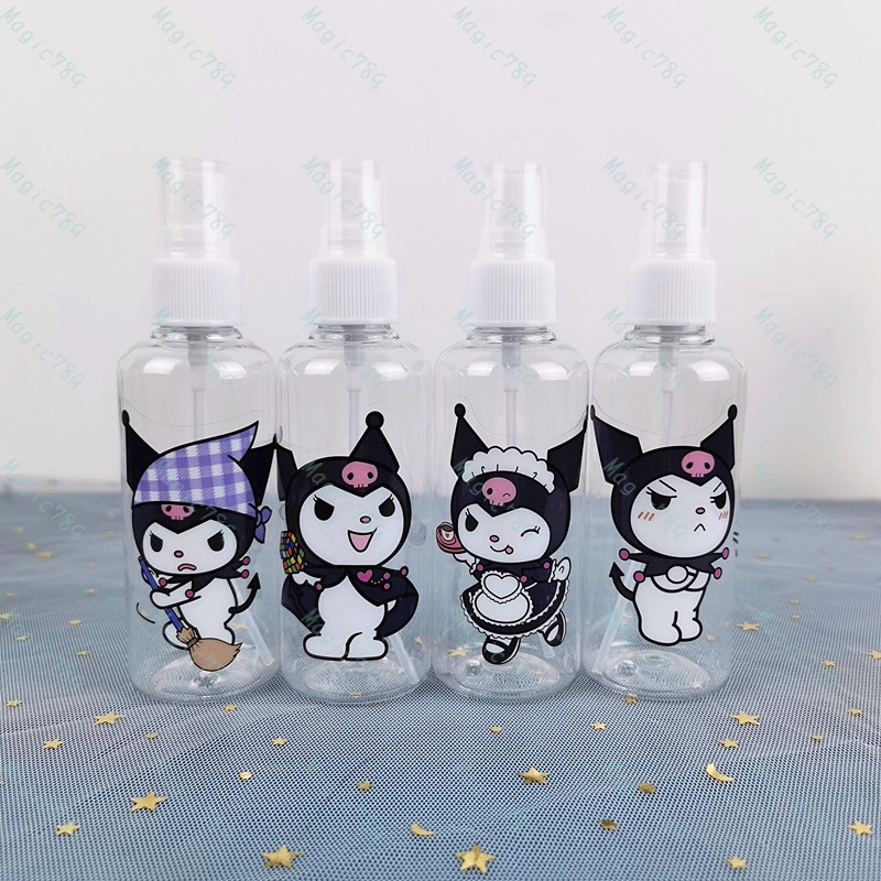 Magic789 Cartoon Kuromi 100ML Plastic Spray Bottle for Cosmetic Perfume Travel Size Bottles