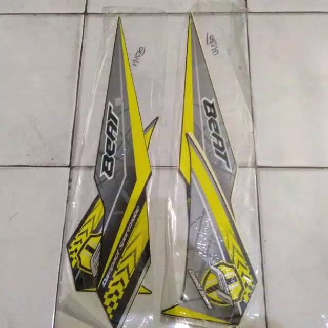 Striping sticker standar honda beat new 2017 hijau