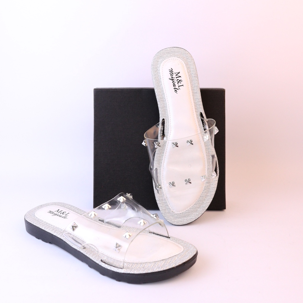 Lacey Sandal Selop Wanita Slip On Teplek - Demorin