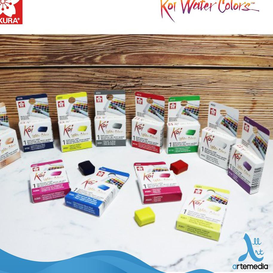 

W7αR Sakura Koi Watercolor Half Pan Refill - 02/03 ♦Ready Stock