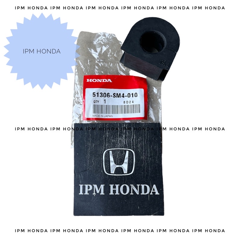 51306 SM4 010 Karet Rubber Bush Stabil Holder Stabilizer U Roti DEPAN Honda Accord Maestro 1990 1991 1992 1993 Karburator Injection