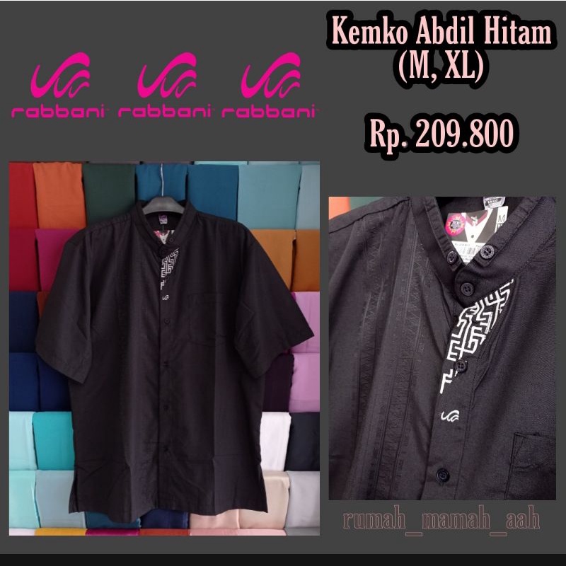 Koko/Kemko Rabbani Hitam & Abu - Original Rabbani