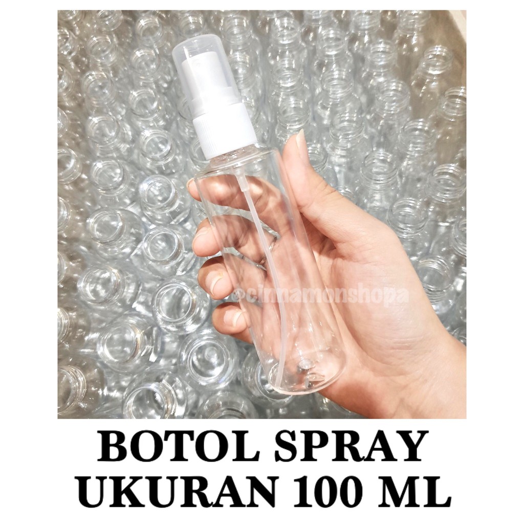 BOTOL SPRAY 100ml / FLIPTOP 100ml PLASTIK TEBAL Untuk ALKOHOL / HAND SANITIZER / PARFUM