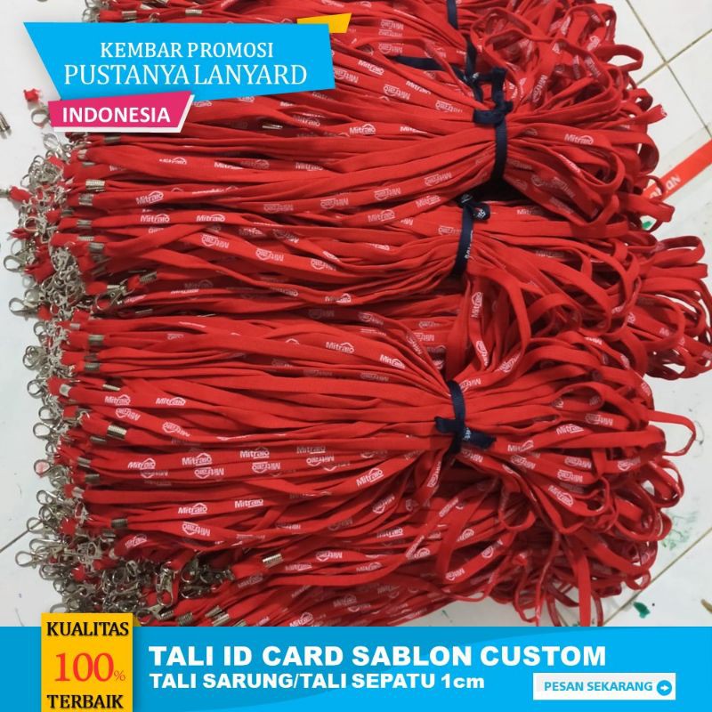 

Tali Id Card Sablon Tali Sarung (Tali Sepatu) L-1cm