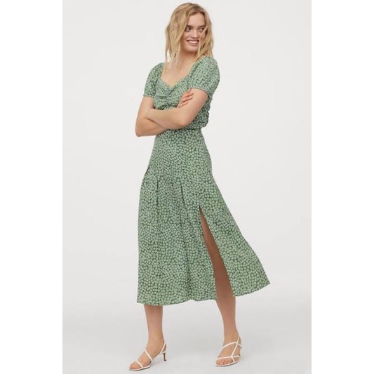 H*M PUFF SLEEVE MAXI DRESS