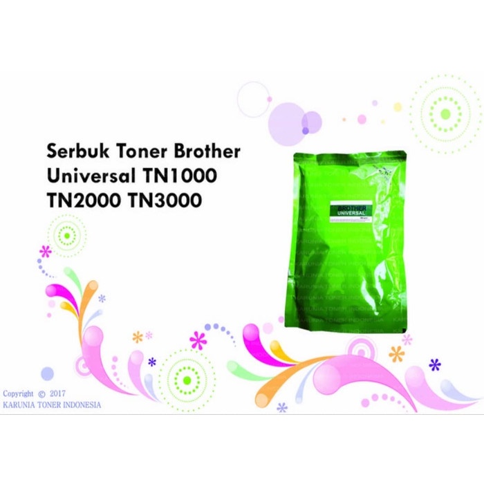 Serbuk Toner Universal Br0th3r 500gram HL2130, HL2240, HL2540, HL1110, TN1000, TN2130, TN2240