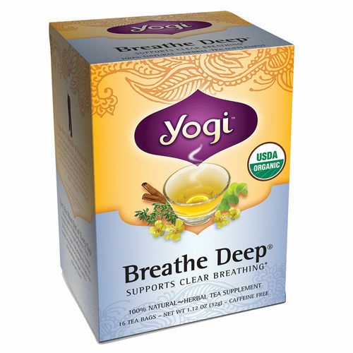 

Teh Yogi Tea Breathe Deep Supports Respiratory Health 16 x 2 Gram